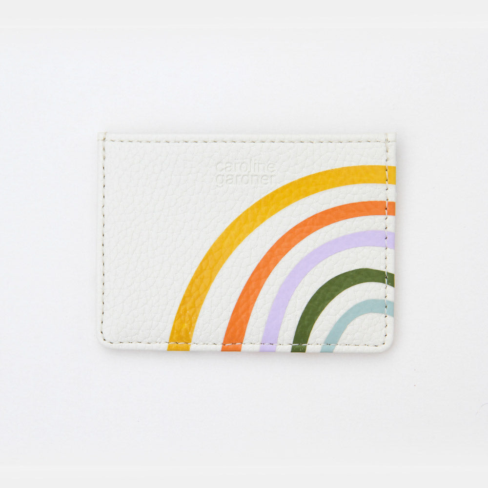 Rainbow Travel Card Holder, Metallic Multi Rainbow Travel Card Holder Travel Accessories, 3