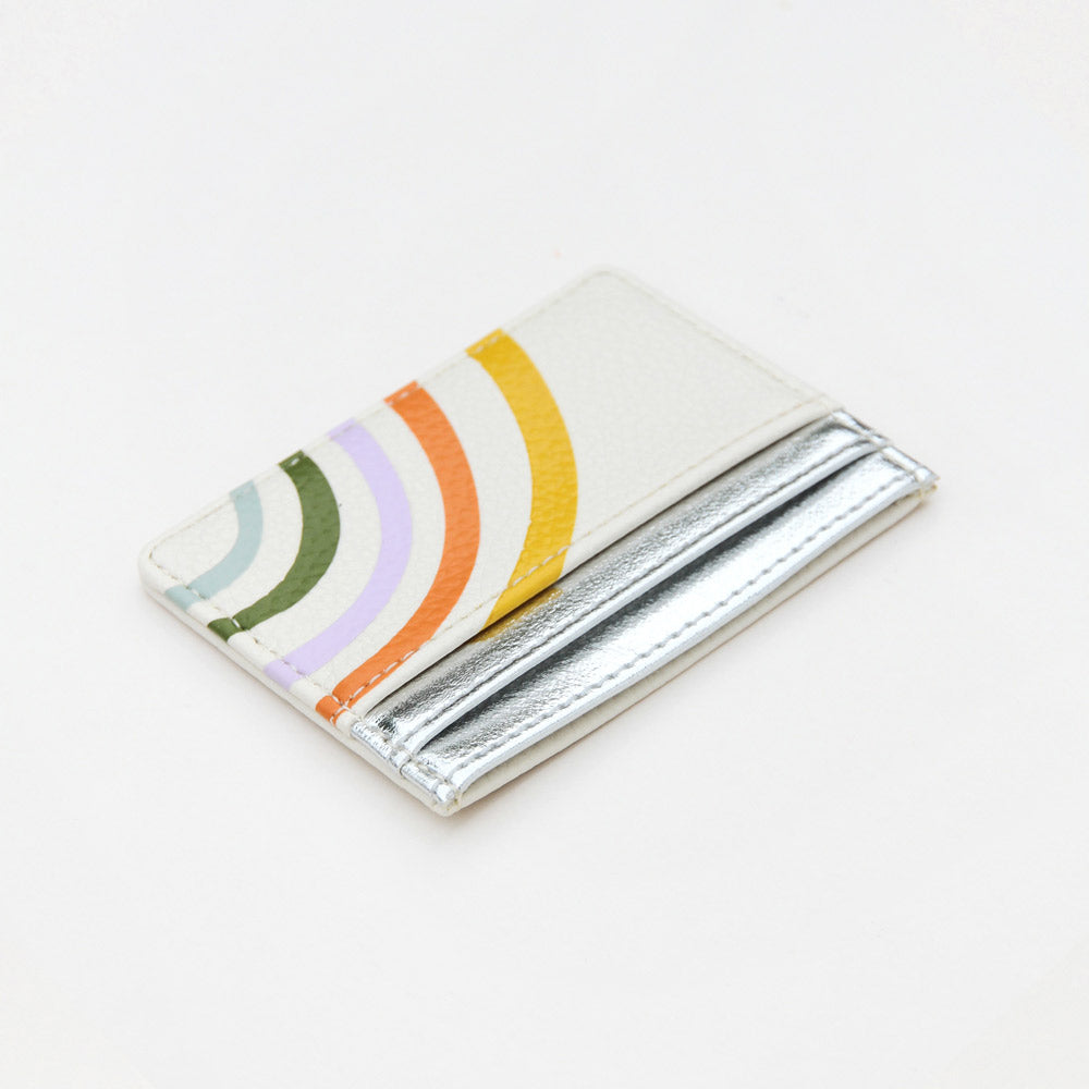 Rainbow Travel Card Holder, Metallic Multi Rainbow Travel Card Holder Travel Accessories, 2