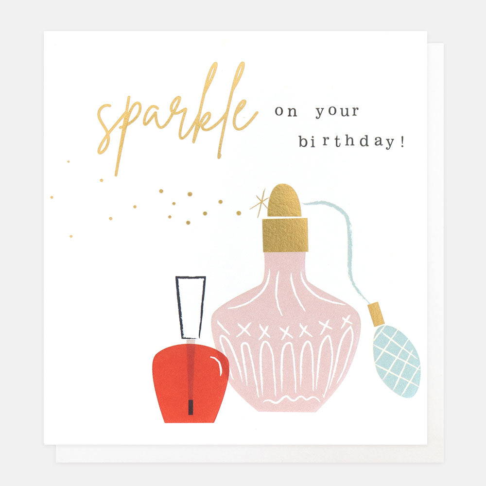 Sparkle Perfume Birthday Card