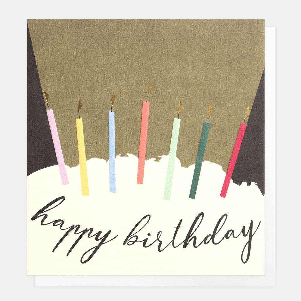 Caroline Gardner Cake Light Birthday card