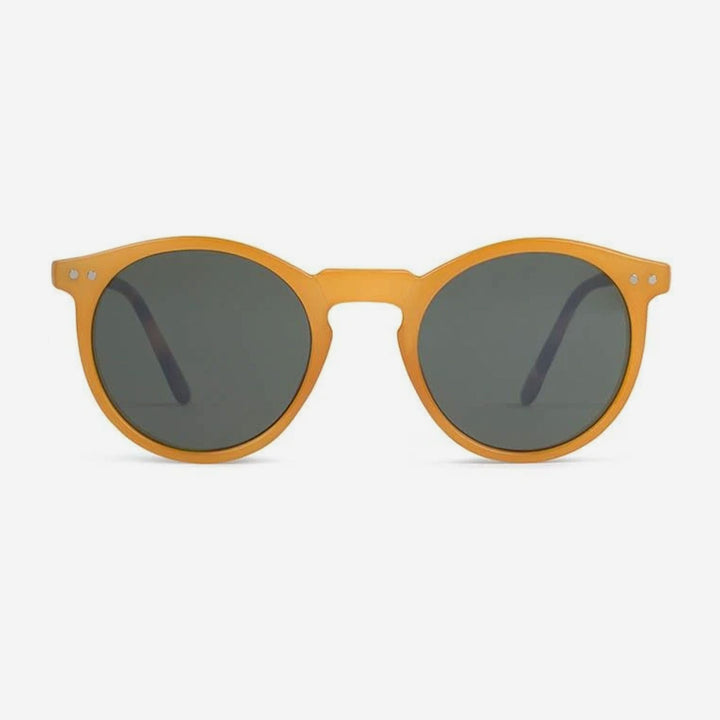 Mustard Charles Round Sunglasses