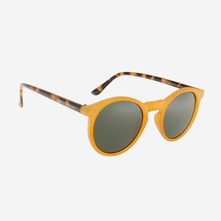 Mustard Charles Round Sunglasses