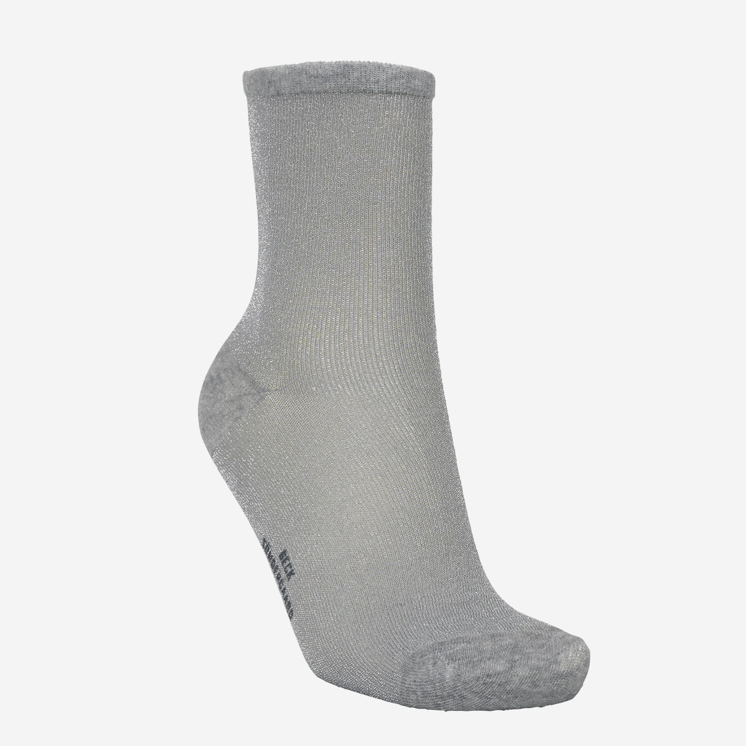 Silver Sparkle Socks, Ankle Socks, Metallic,  Silver, SOCKS