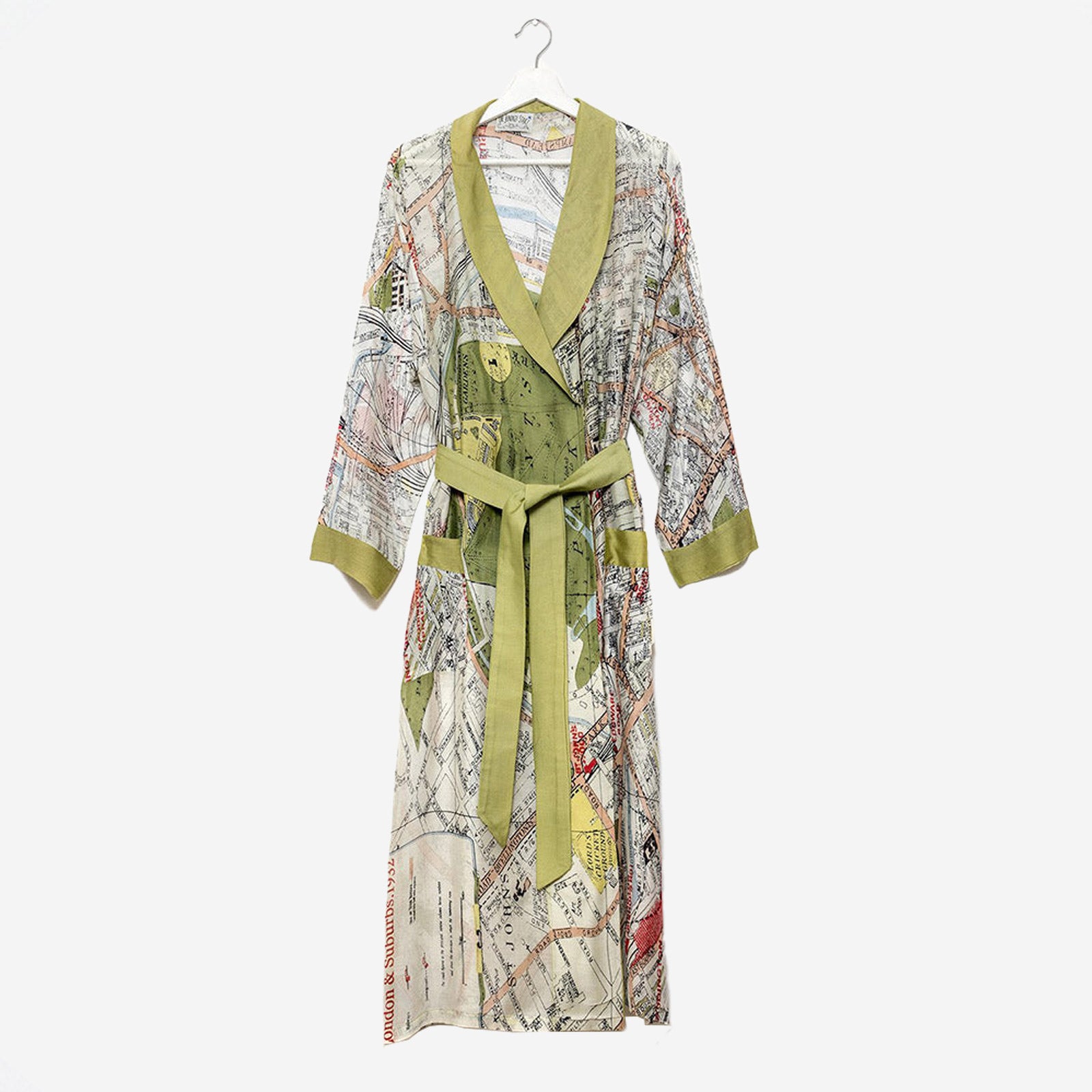 London Map Lightweight Dressing Gown