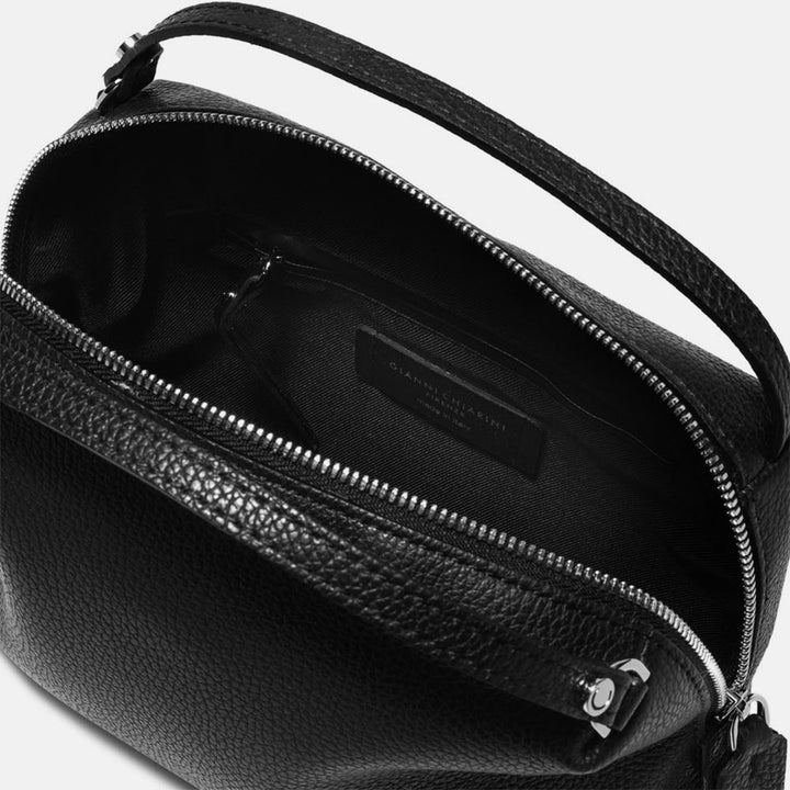 Gorgeous black leather Italian handbag Caroline Gardner