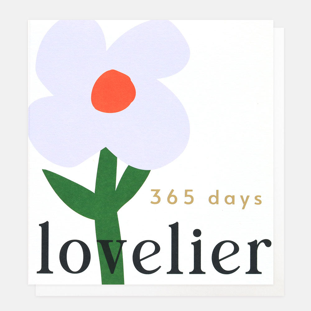 365 Days Lovelier Birthday Card