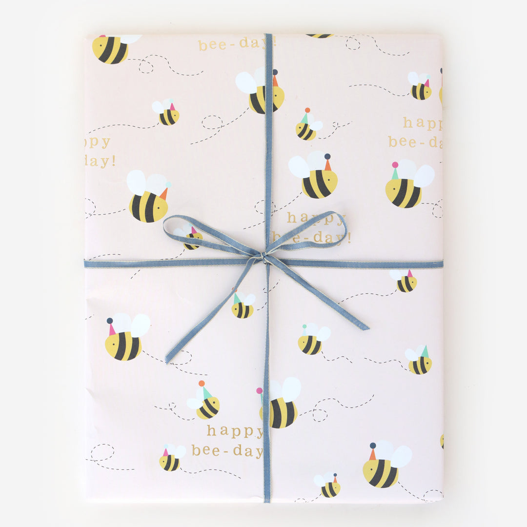 Happy Bee Day Wrapping Paper