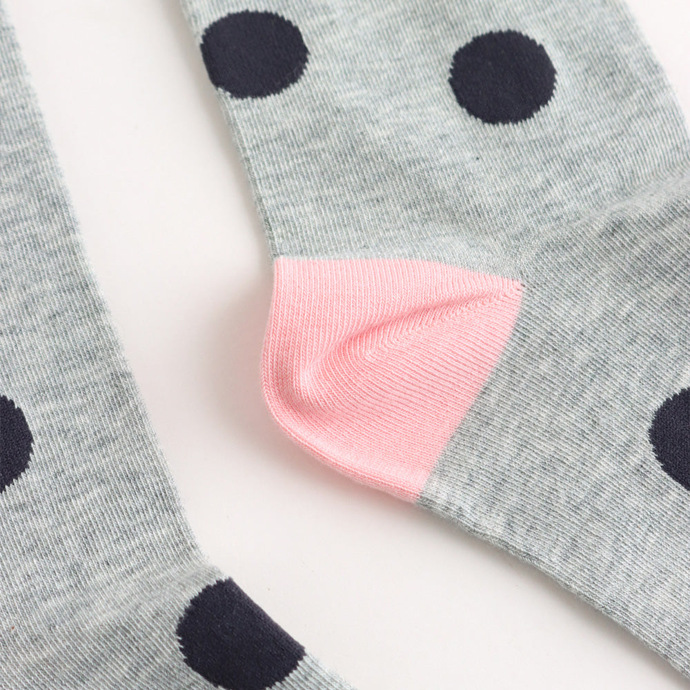 Grey Mini Spots Socks