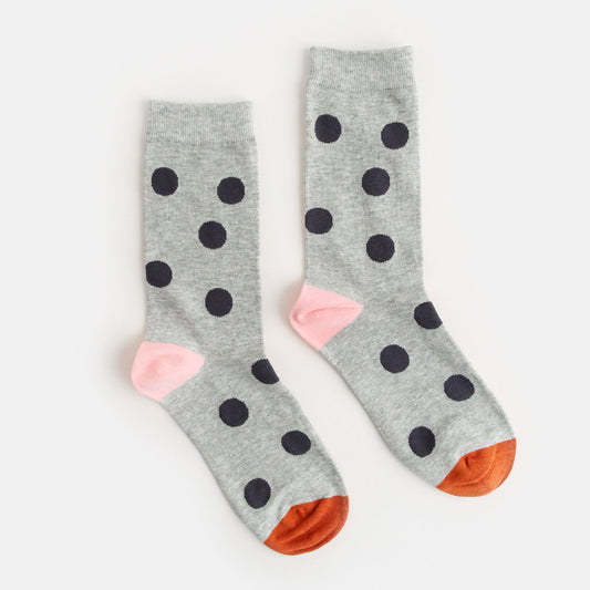 Grey Mini Spots Socks