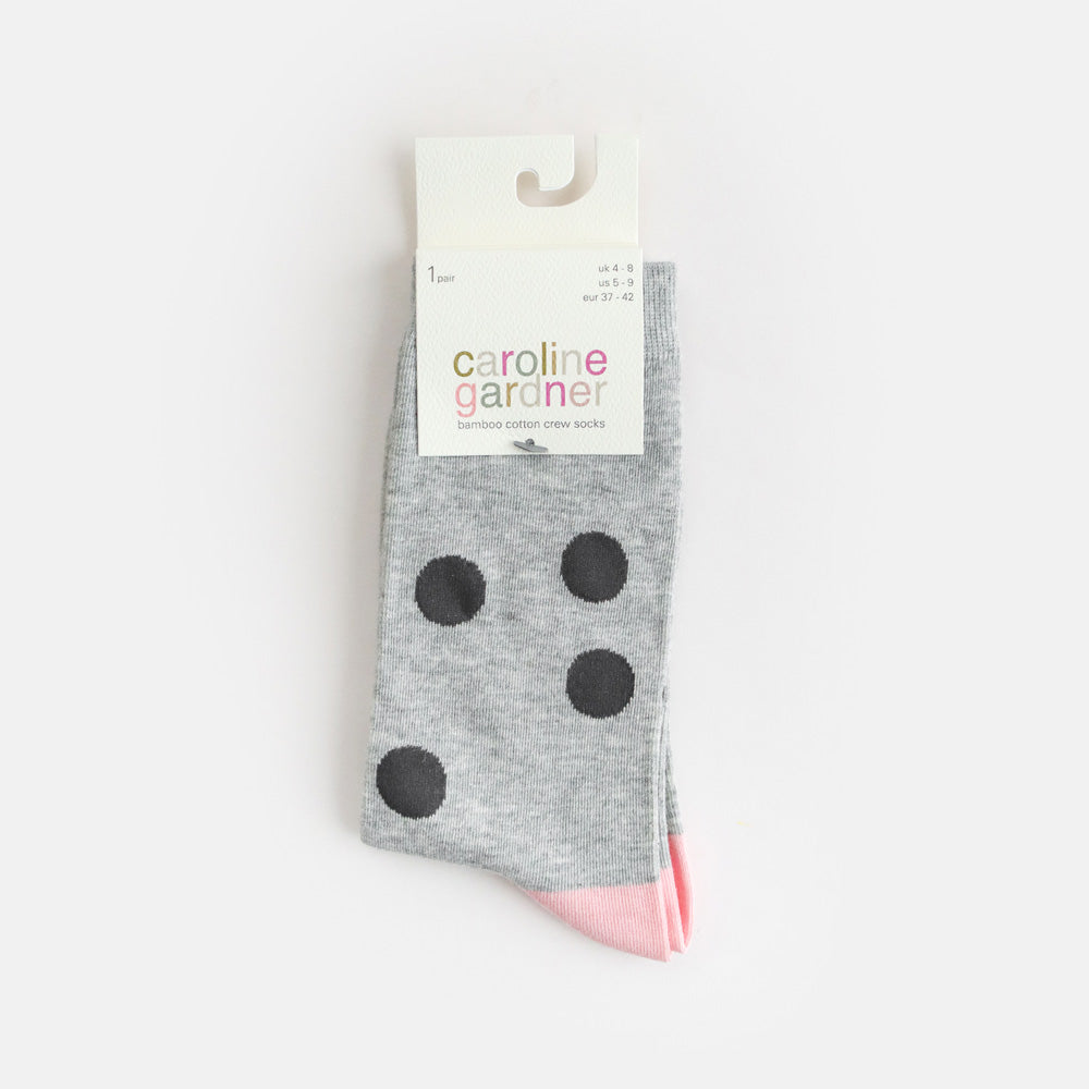 Grey Mini Spots Socks