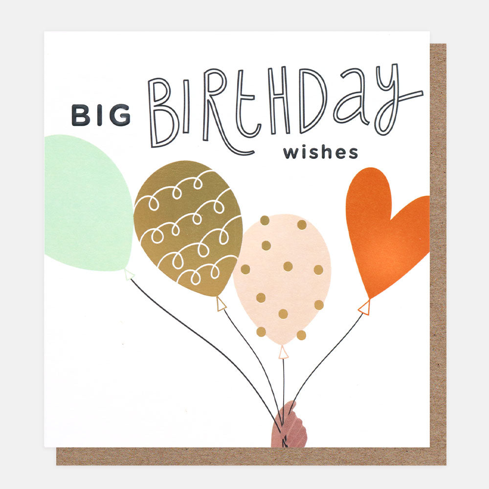 Big Wishes Balloons Birthday Card