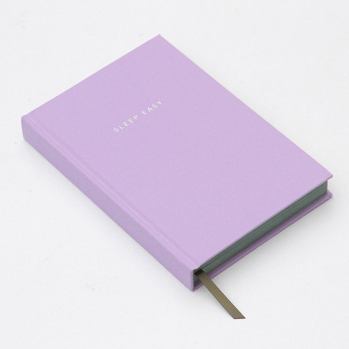 Lilac Bedtime Sleep Journal, Hardback Purple Notebooks, 2