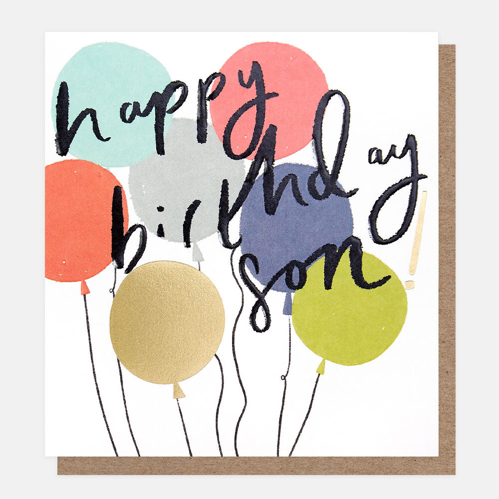 Balloon Birthday Card For Son