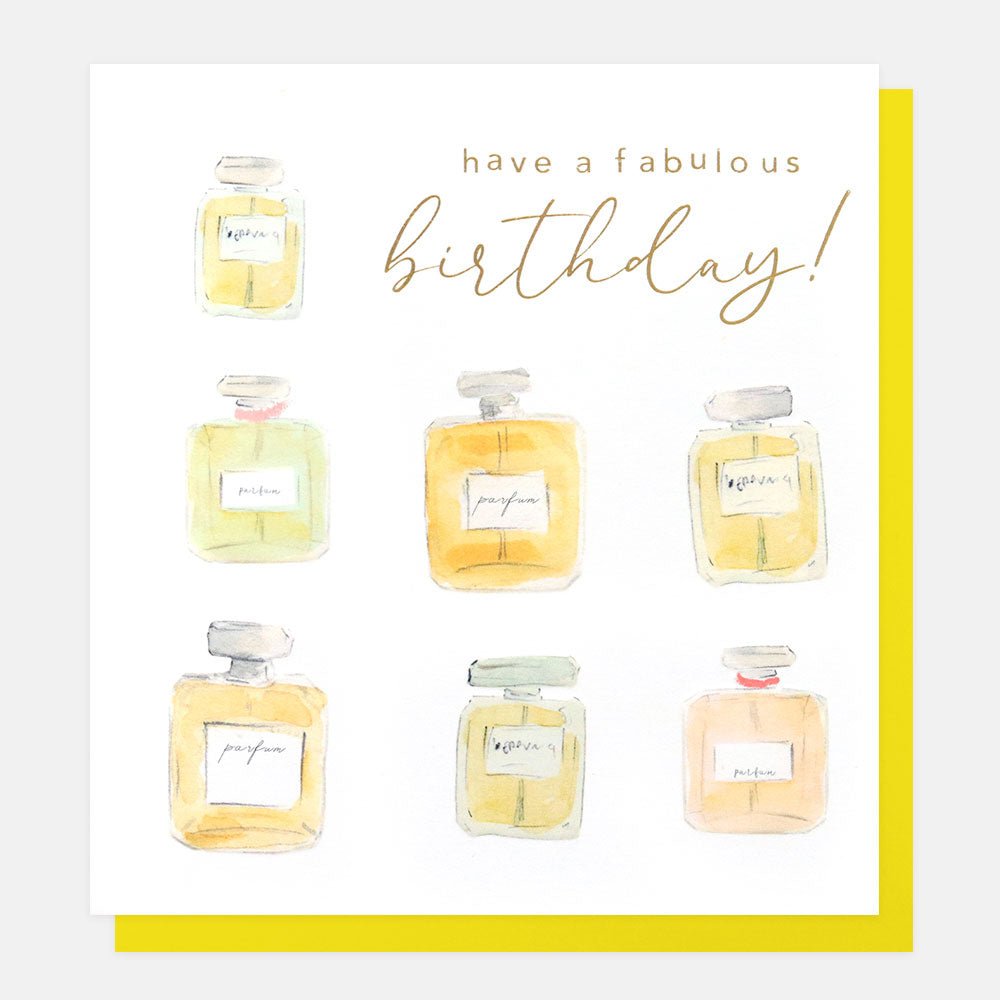 Perfume Bottles Birthday Card