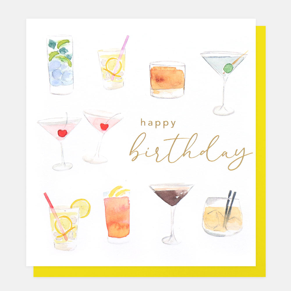 Cocktail Collection Birthday Card