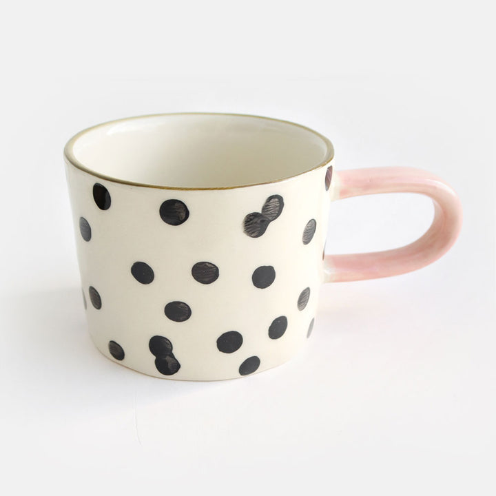 Caroline Gardner Dotty Spot Spotty mug pink