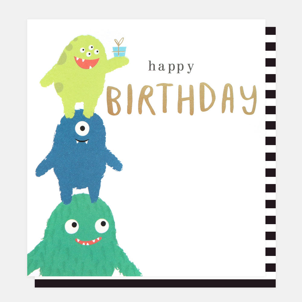 Caroline Gardner Monster Stack Birthday Card