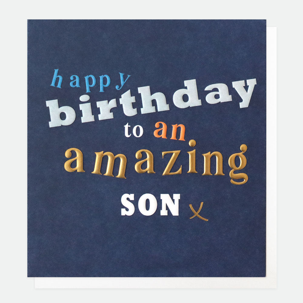 Amazing Happy Birthday For Son, No Frills Single Cards, 1