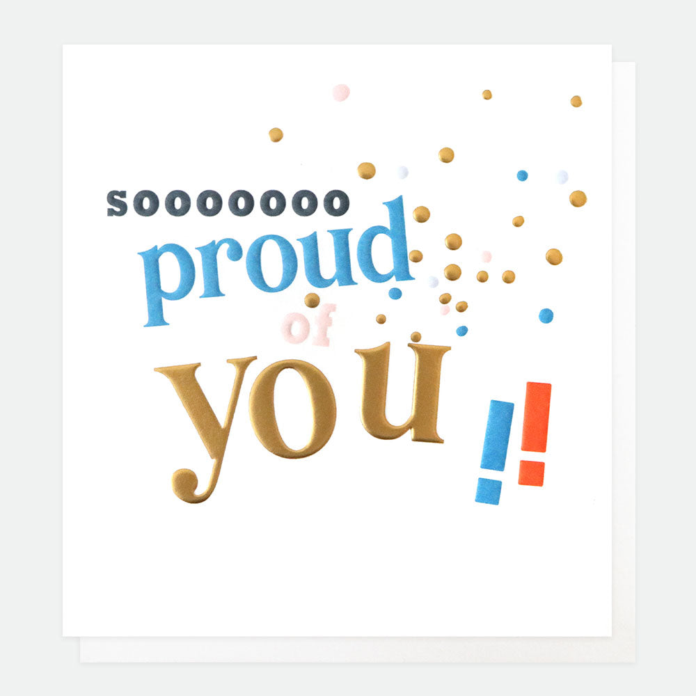 So Proud Of You Congratulations Card, No Frills Single Cards, 1