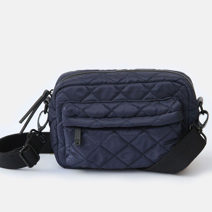 Navy Quilted Crossbody Bag