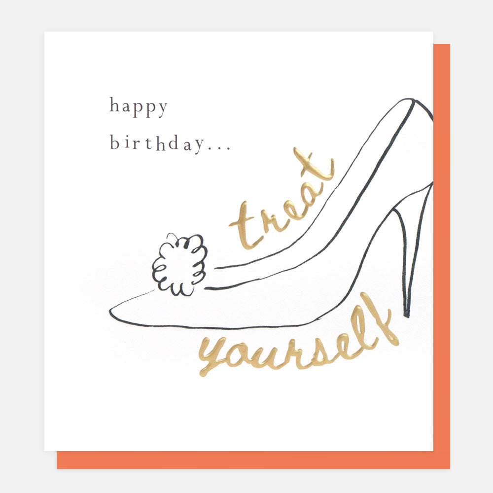 Treat Yourself High Heel Birthday Card
