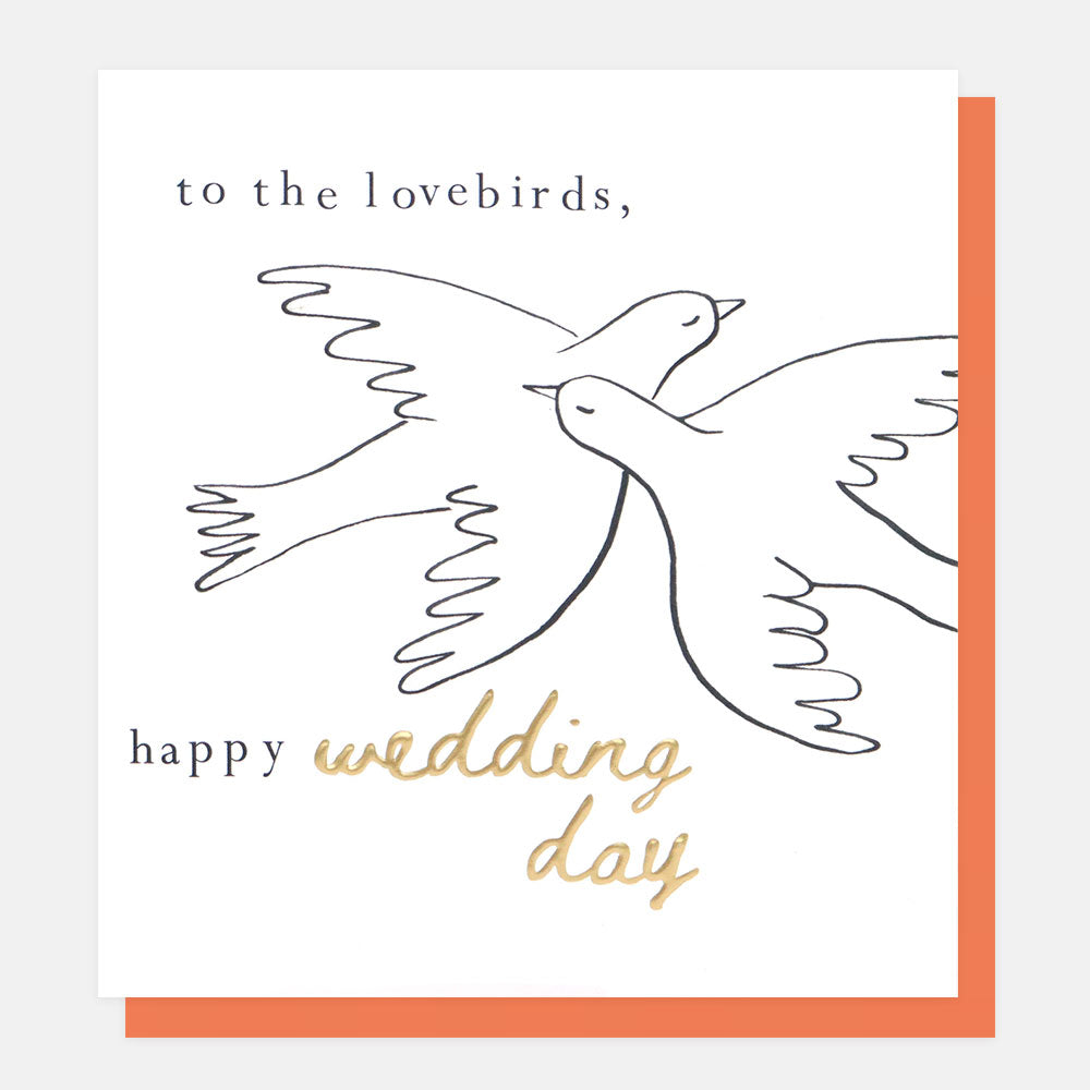 To The Lovebirds Wedding Day Card