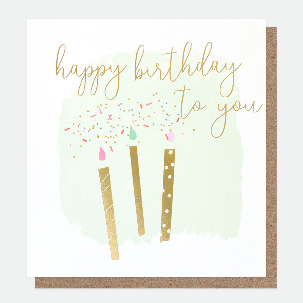 Candles Happy Birthday Card, Pop Up Single Cards, 1