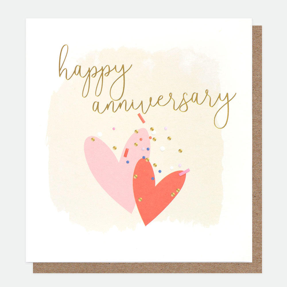 Hearts Anniversary Card, Pop Up Single Cards, 1
