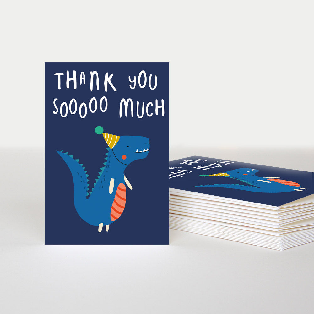 Dino Thank You Notecards Pack of 10, For children Notecards Card Packs, 1