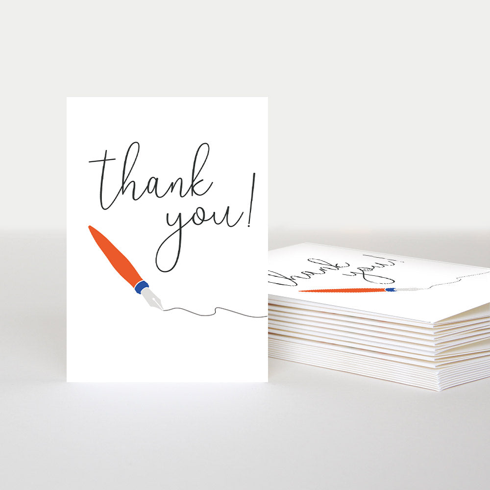 Pen Thank You Notecards Pack of 10, Notecards Card Packs, 1
