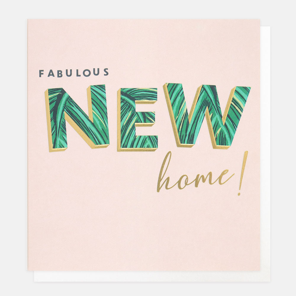 Products Fabulous Tropical Leaf New Home Card