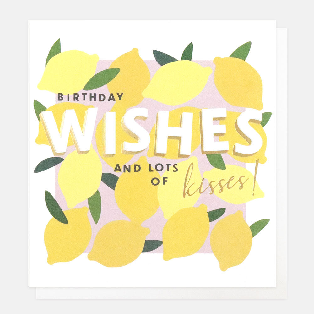 Wishes And Kisses Birthday Card