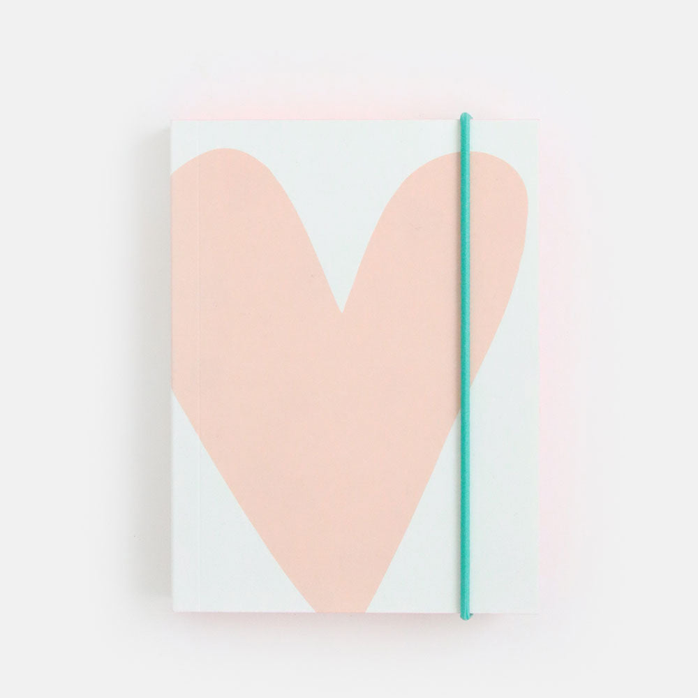 Caroline Gardner Nude Heart Small Jotter Notebook