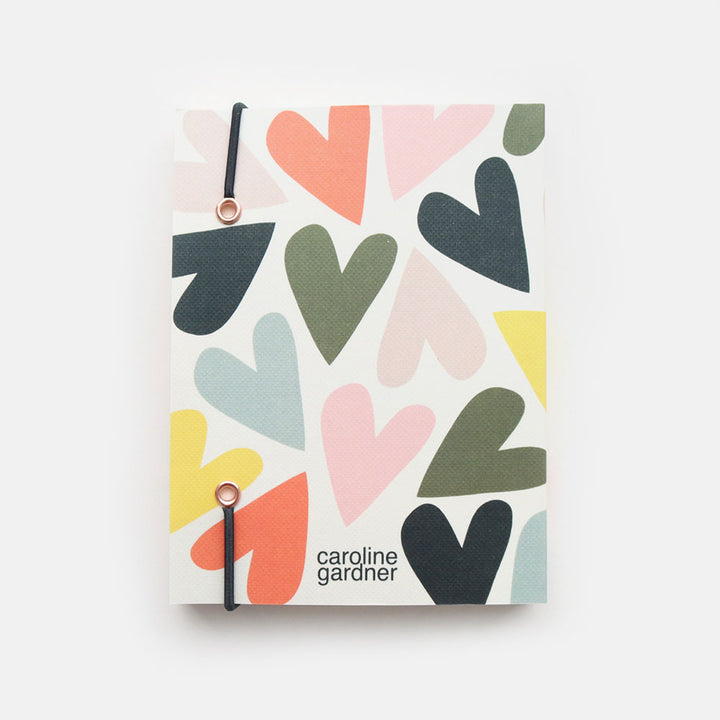Handbag and Desk Hearts Notebook Caroline Gardner