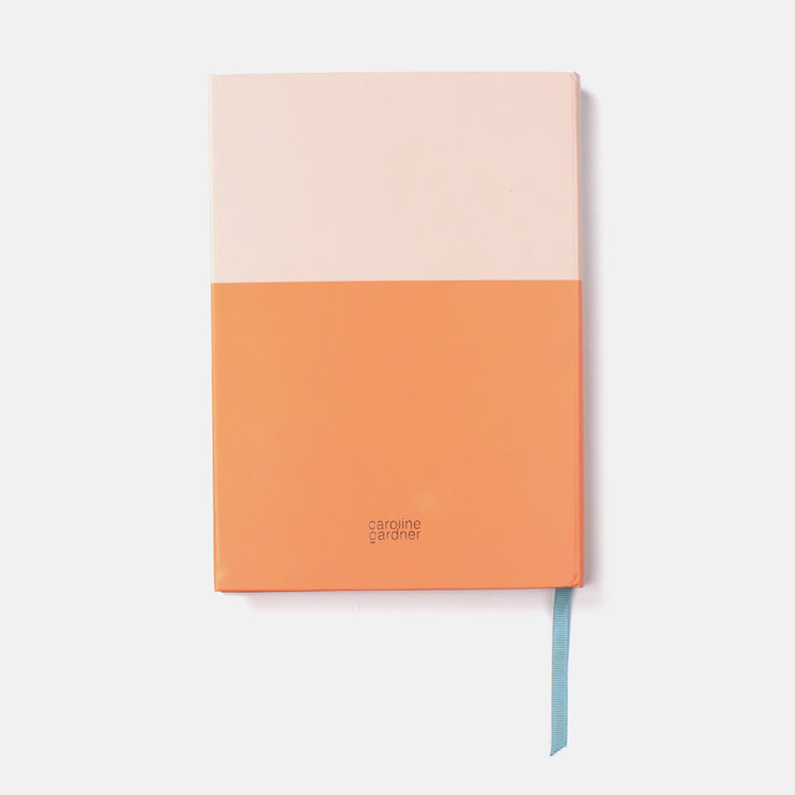 Orange/Pale Pink Small Casebound Notebook