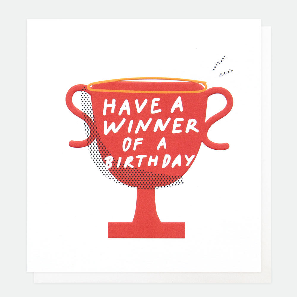 Have A Winner Birthday Card, For Him Speech Bubble Single Cards, 1