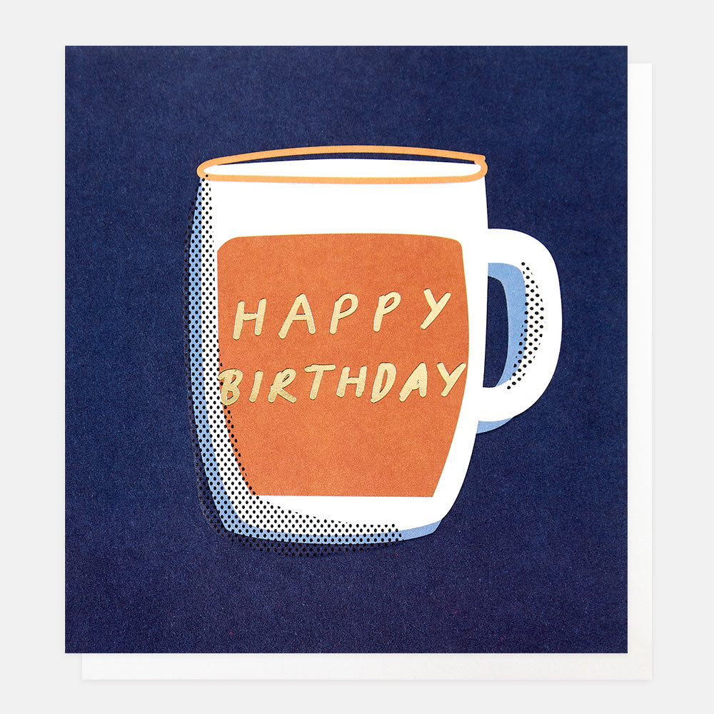 Beer Glass Birthday Card