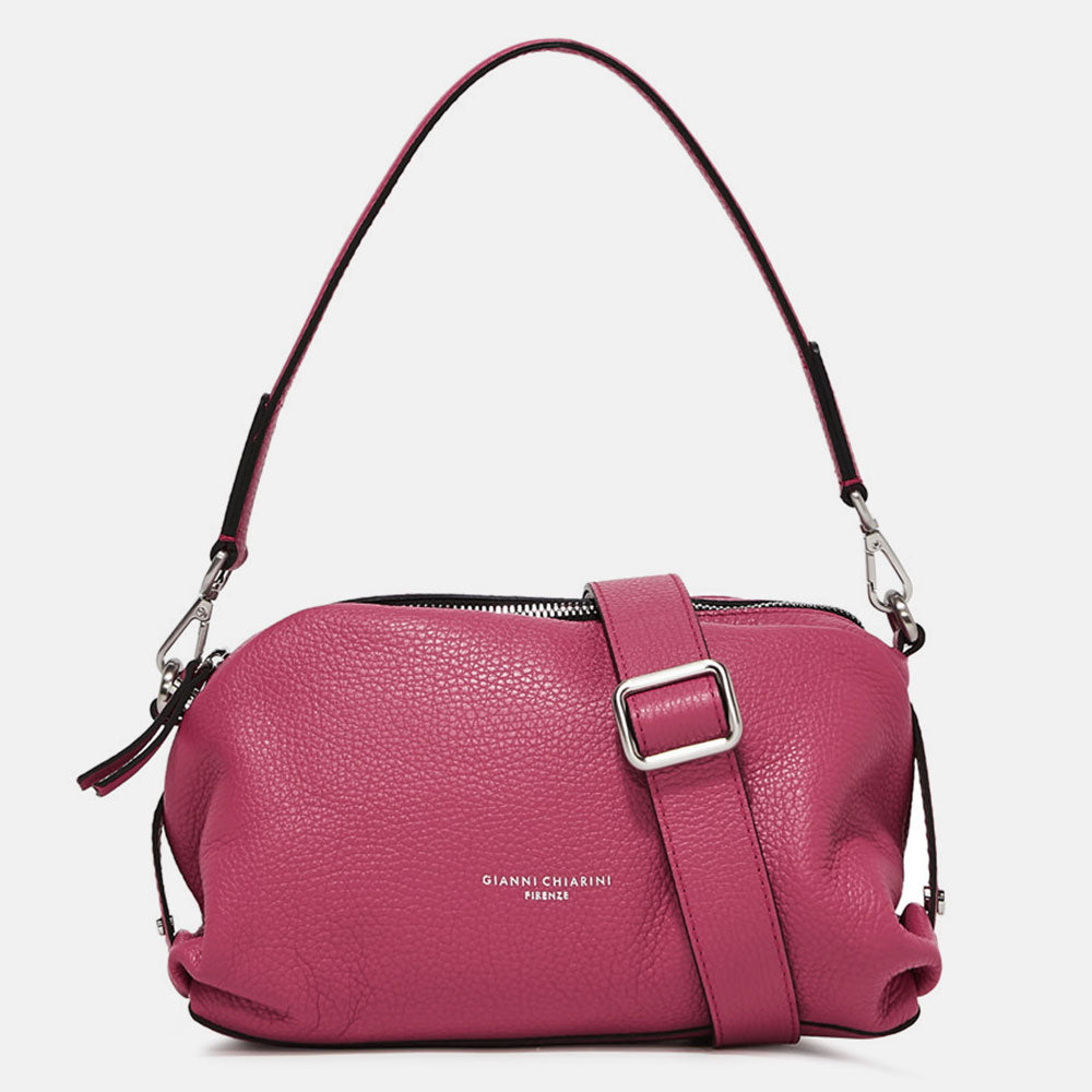 Fun Pink Leather Bowling Bag Caroline Gardner