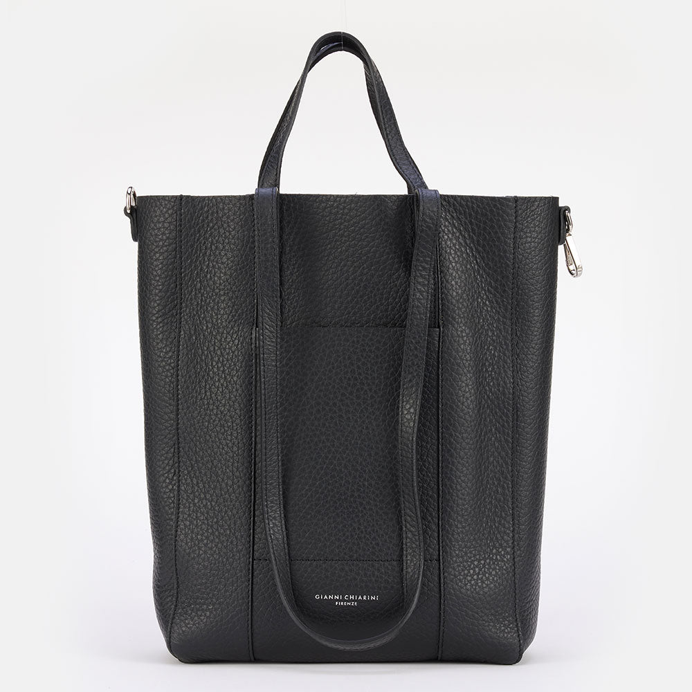 Large black designer laptop bag Caroline Gardner