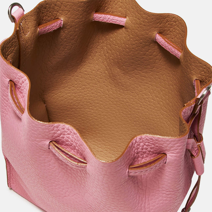 Pink And Brown Leather Handbag Gianni Caroline Gardner 
