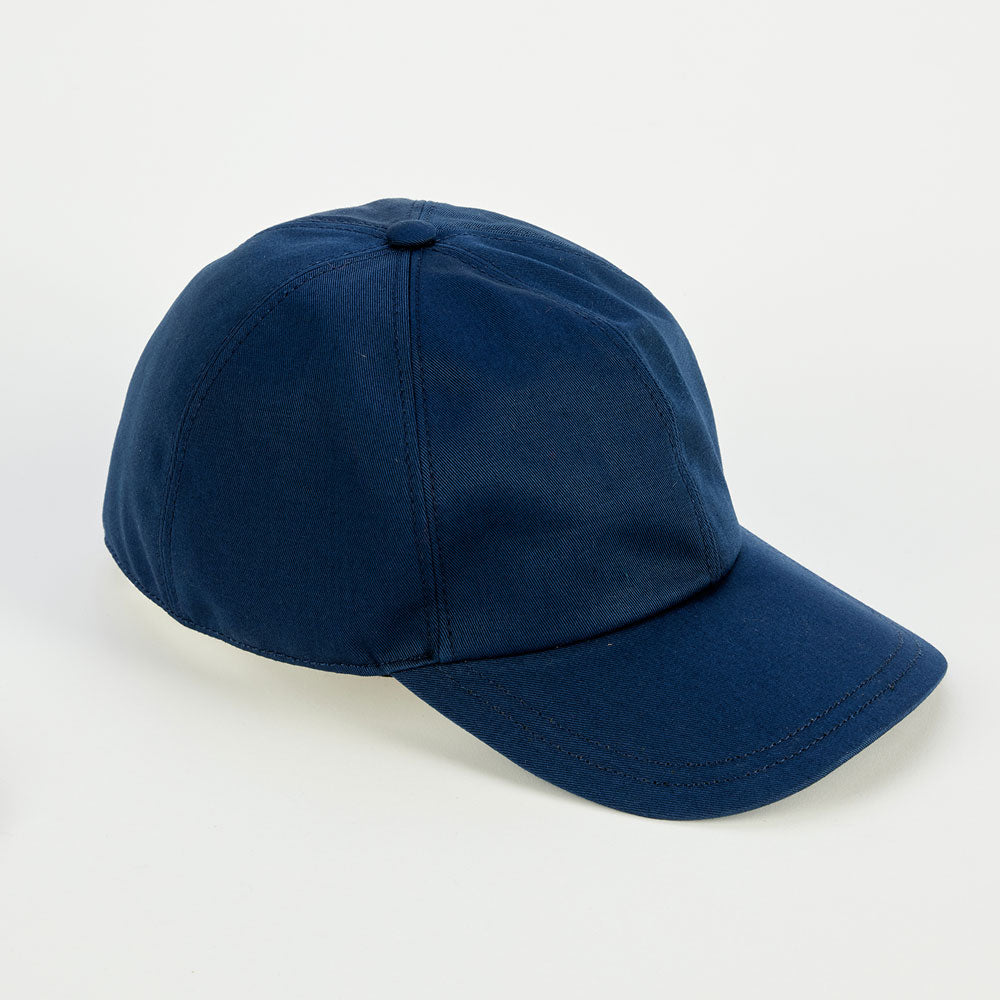 Gorra de algodón azul marino
