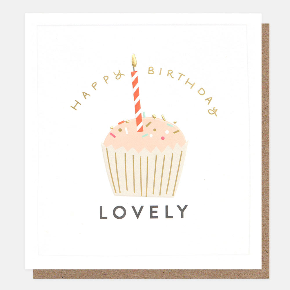 Lovely Cupcake Happy Birthday Card