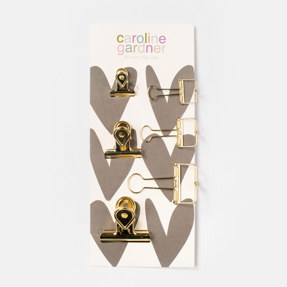 Caroline Gardner stationery gold clips desk tidy