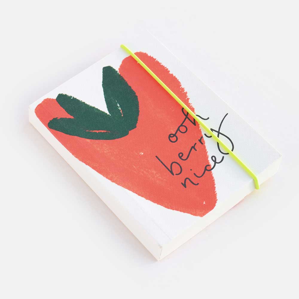 Strawberry Heart Jotter Notebook