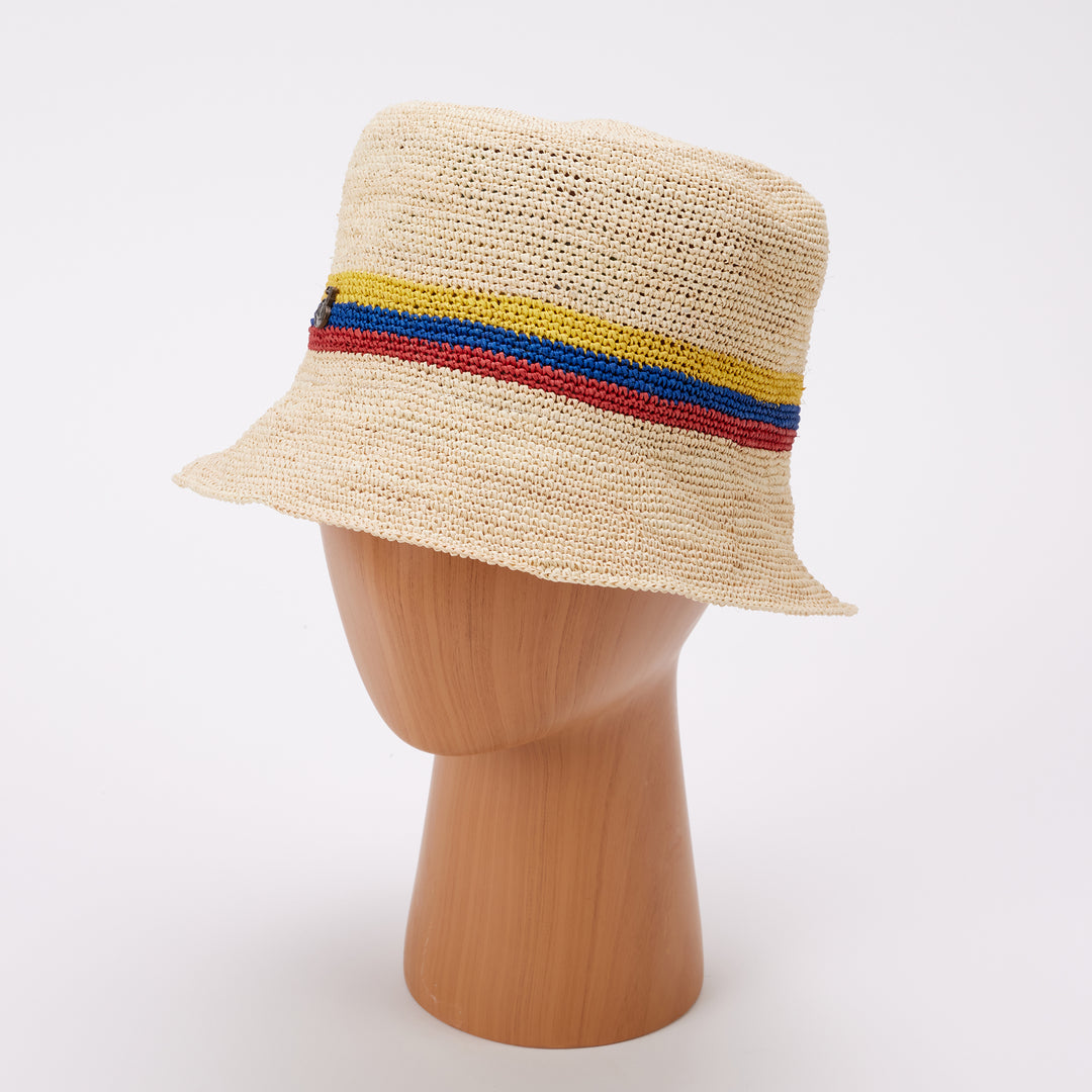 Stripe Band Bucket Hat
