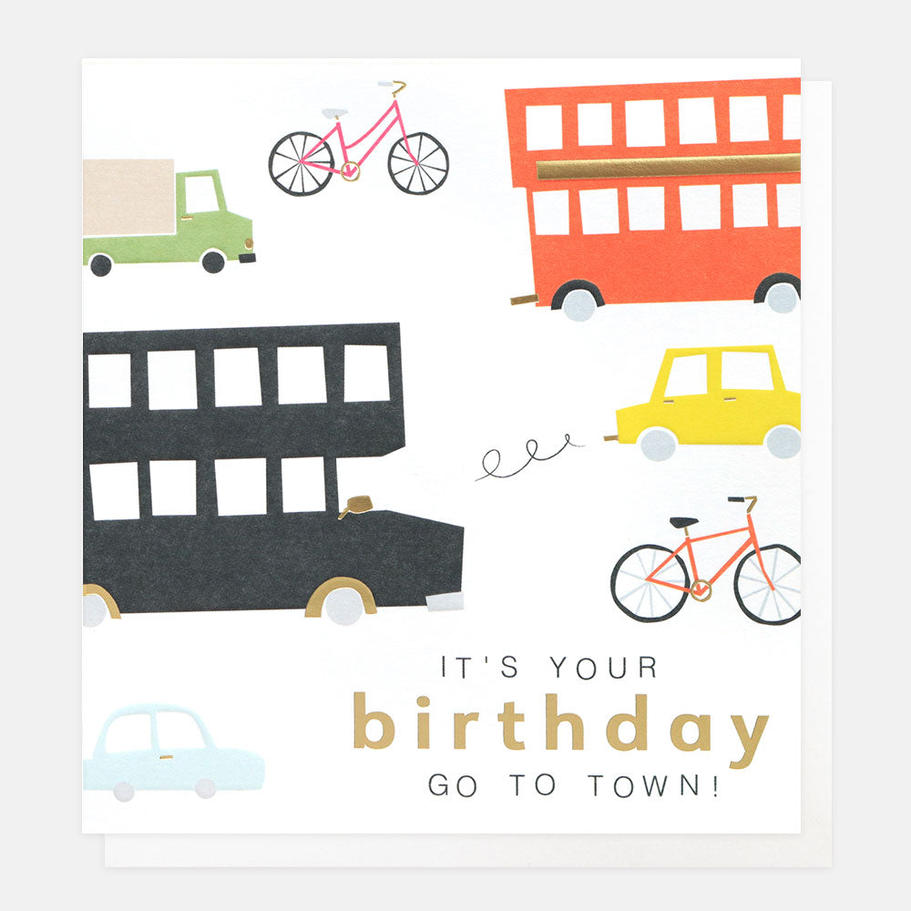 Busses Birthday Card