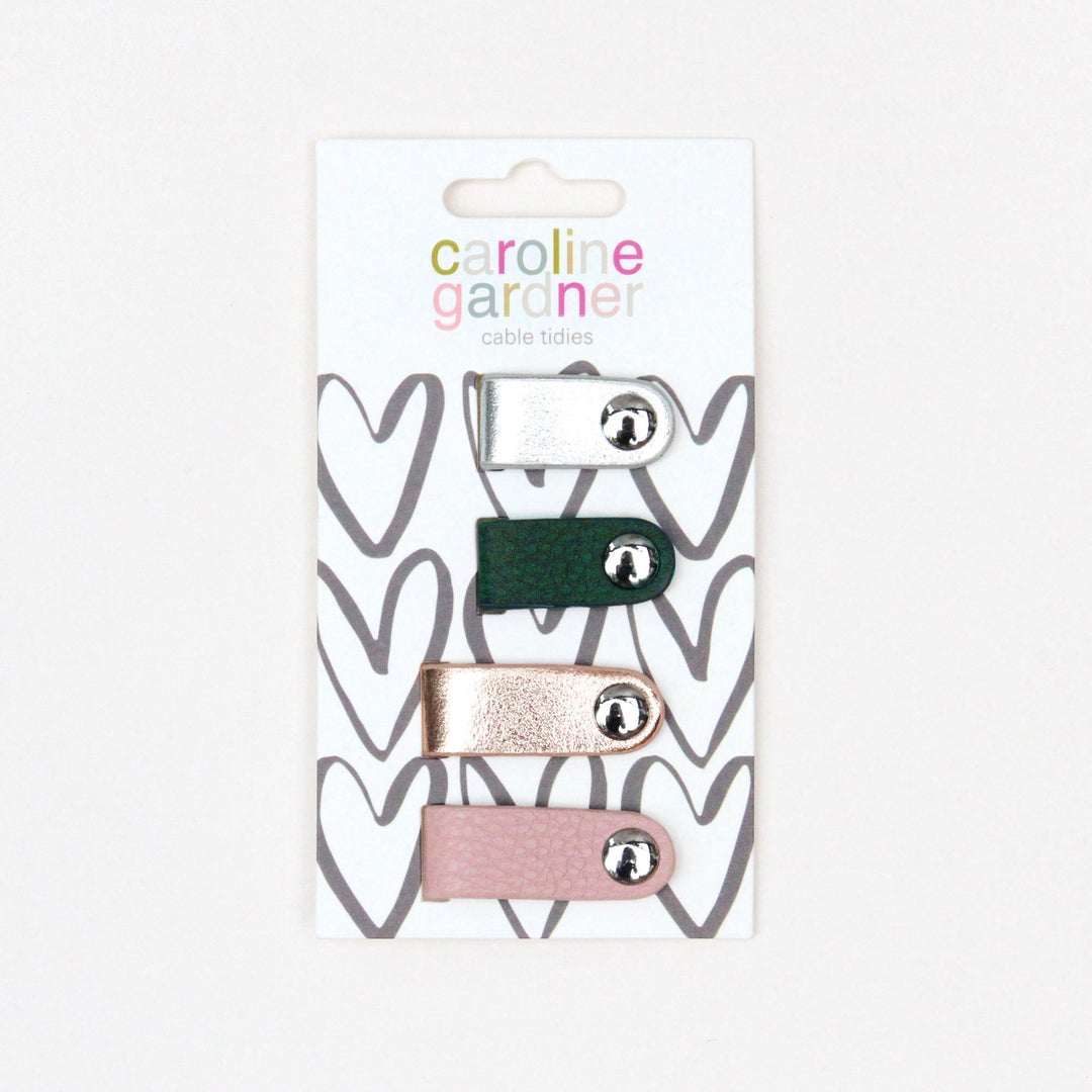 Silver/Green/Rose Gold/Pink Cable Tidies Set