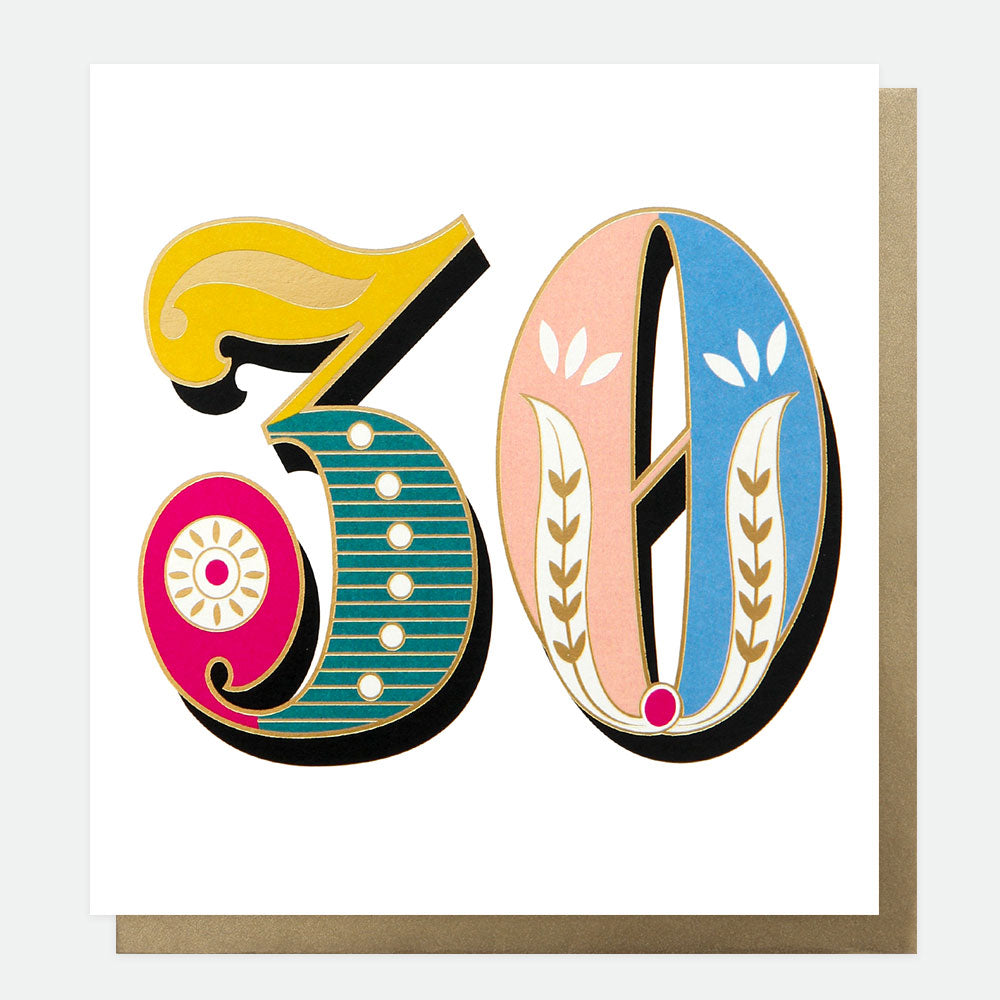 Carnival 30th Birthday Card