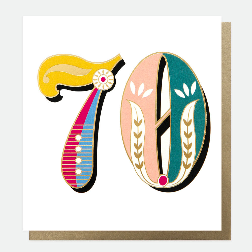Carnival 70th Birthday Card, By Age Carnival For Her Single Cards, 1