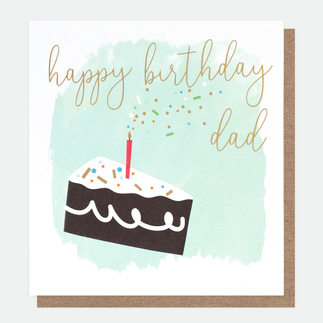 Cake Birthday Card For Dad, For Him, Pop Up, Single Cards
